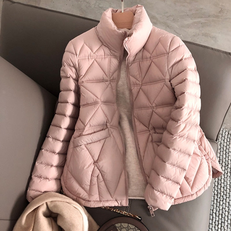 Parka pour femme en duvet d'oie